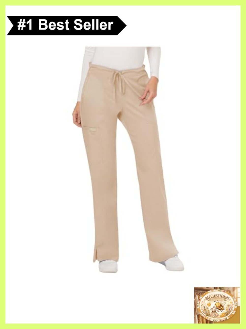 Cherokee Revolution Women's Scrub Pants Mid Rise Flare 5 Pocket Medical Workwear